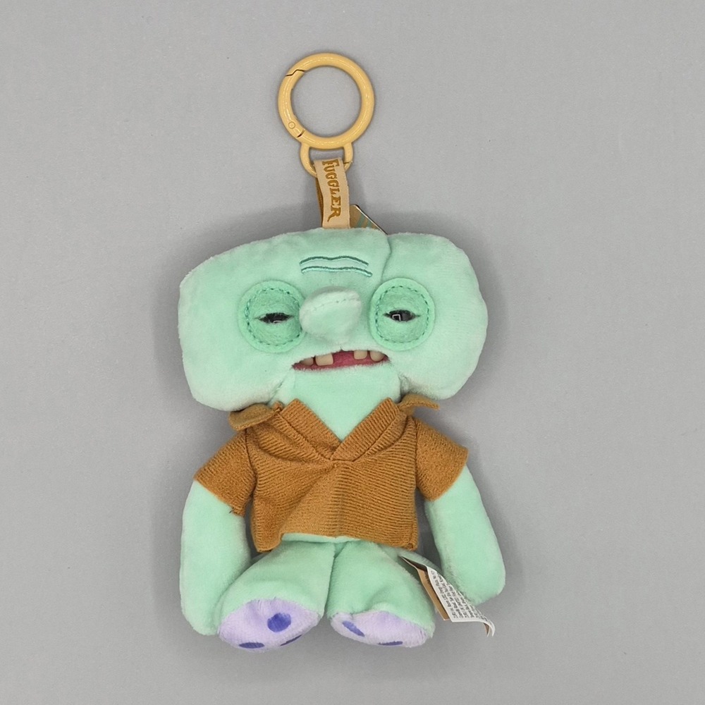 ZURU Fuggler X Spongebob Squarepants SQUIDWARD Plush Metal Keychain Keyring‎